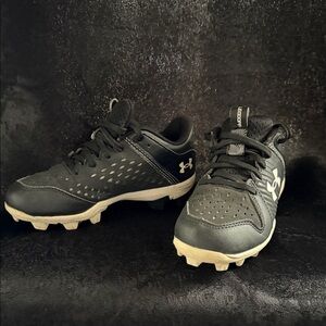 Under Armour Kids Black and White cleats